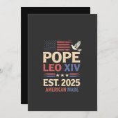 Paus Leo XIV est. 2025 4 juli VS Vlag Kaart (Voorkant / Achterkant)