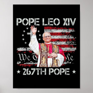 Paus Leo XIV - God zegene Paus Leo XIV 267e Paus Poster