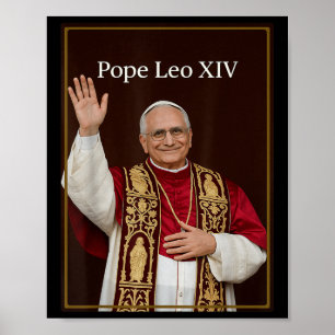 Paus Leo XIV - God zegene Paus Leo XIV Shirt Poster