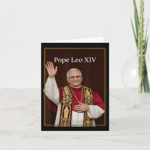 Paus Leo Xiv - God zegene Paus Leo Xiv T-shirt Kaart