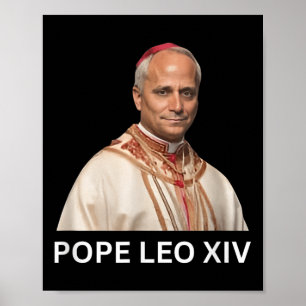Paus Leo XIV, God zegene Paus Leo XIV T-shirt Poster