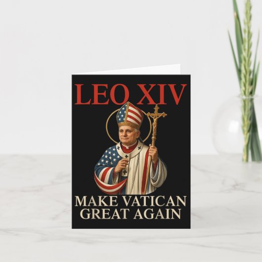 Paus Leo Xiv Maakt Vaticaan Groot Again Katholieke Kaart (Voorkant)