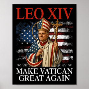 Paus Leo XIV maakt Vaticaan weer groot Katholiek Poster