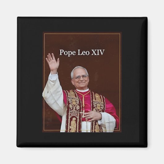 Paus Leo XIV Magneet (Voorkant)