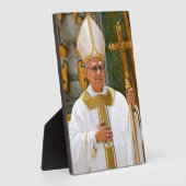 Paus Leo XIV Mis Sixtijnse Kapel Fotoplaat (Zijkant)