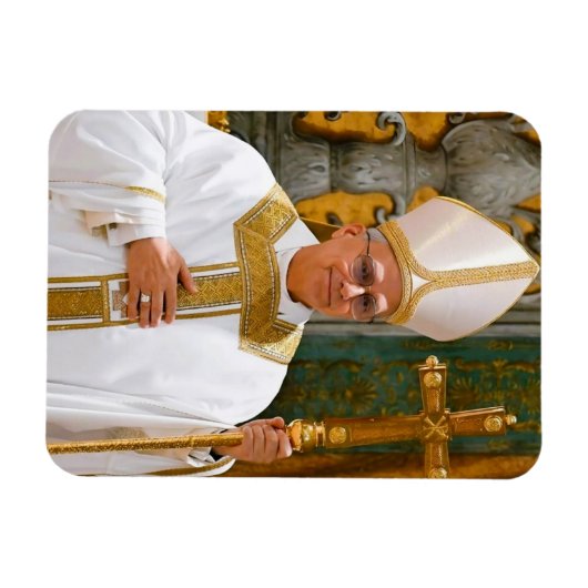 Paus Leo XIV Mis Sixtijnse Kapel Magneet (Horizontaal)