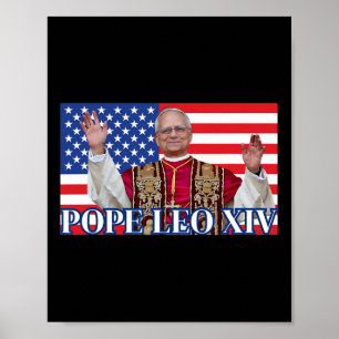 Paus Leo XIV nieuwe paus Eerste Amerikaanse Paus v Poster