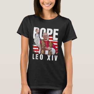 Paus Leo XIV nieuwe paus Eerste Amerikaanse Paus v T-shirt