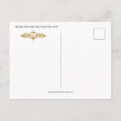 Paus Leo XIV Pauselijk Portret Briefkaart (Achterkant)