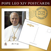 Paus Leo XIV Pauselijk Portret Briefkaart