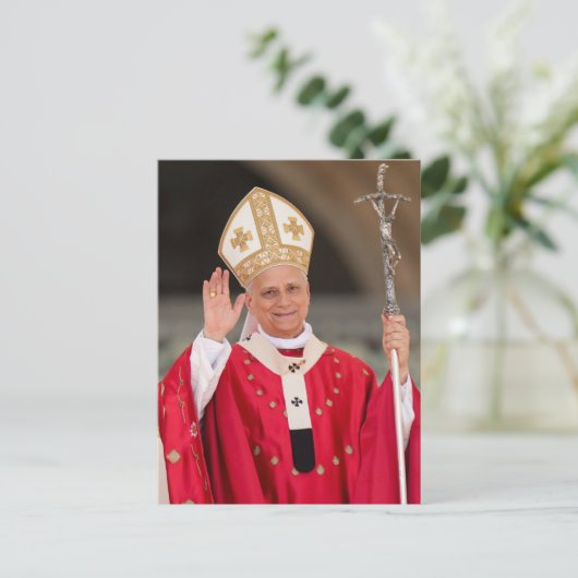 Paus Leo XIV Pinksterzondag 2025 Briefkaart (Staand voorkant)