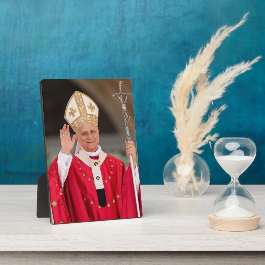 Paus Leo XIV Pinksterzondag 2025 Fotoplaat (Zijkant)