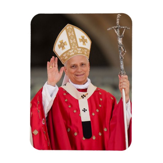 Paus Leo XIV Pinksterzondag 2025 Magneet (Verticaal)