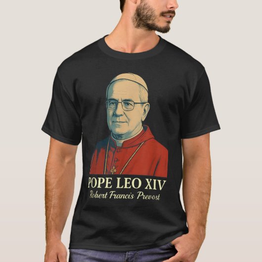 Paus Leo XIV Robert Francis Prevost 8 T-shirt (Voorkant)