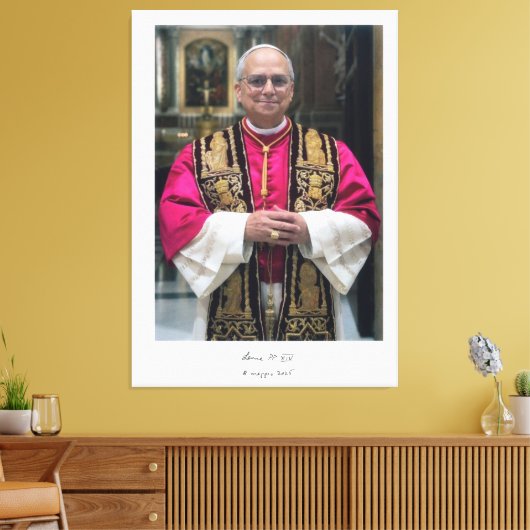 Paus Leo XIV Robert Francis Prevost Canvas Afdruk (Insitu (Woonkamer))