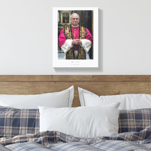 Paus Leo XIV Robert Francis Prevost Canvas Afdruk (Insitu (Slaapkamer))