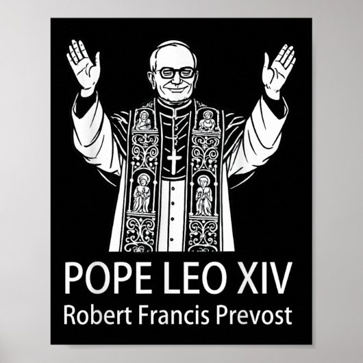 Paus Leo XIV Robert Francis Prevost Poster (Voorkant)