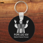 Paus Leo XIV Robert Francis Prevost Sleutelhanger (Voorkant)