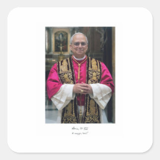 Paus Leo XIV Robert Francis Prevost Vierkante Sticker