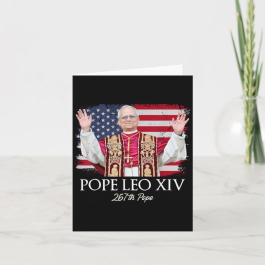 Paus Leo XIV Robert Franciscus heeft de eerste Ame Kaart (Voorkant)