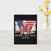 Paus Leo XIV Robert Franciscus heeft de eerste Ame Kaart (Gele Bloem)