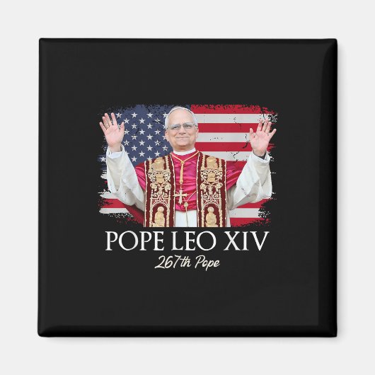 Paus Leo XIV Robert Franciscus heeft de eerste Ame Magneet (Voorkant)
