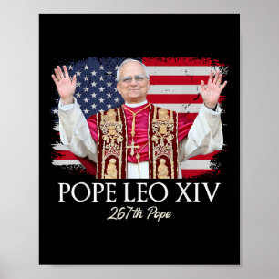 Paus Leo XIV Robert Franciscus heeft de eerste Ame Poster