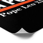 Paus Leo XIV Shirt kardinaal Robert Prevost Poster (Hoek)