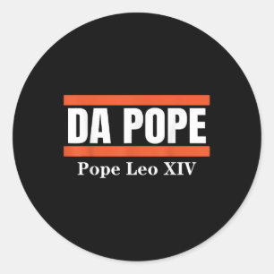 Paus Leo XIV Shirt kardinaal Robert Prevost Ronde Sticker