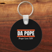 Paus Leo XIV Shirt kardinaal Robert Prevost Sleutelhanger (Voorkant)