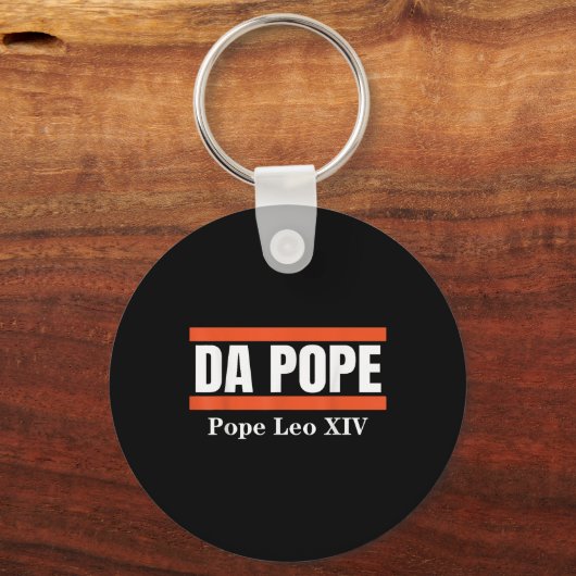 Paus Leo XIV Shirt kardinaal Robert Prevost Sleutelhanger (Voorkant)