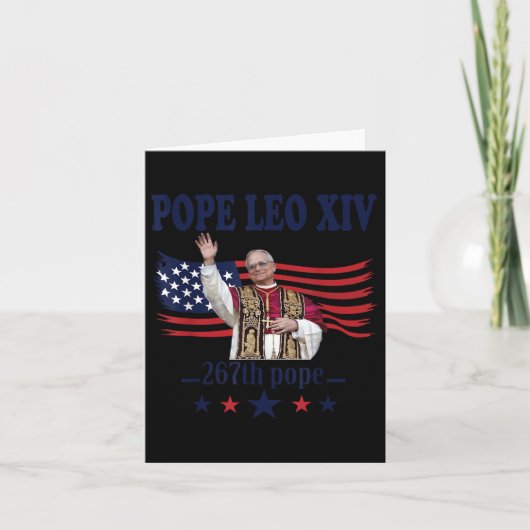 Paus Leo XIV Vlag 267ste Paus Leo XIV Grappig Vere Kaart (Voorkant)