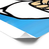 Paus met de blauwe lucht perfect poster (Hoek)