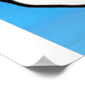 Paus met de blauwe lucht poster (Hoek)