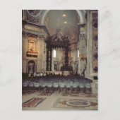 Paus op de tribune briefkaart (Voorkant)