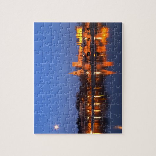 Paus Palace in Avignon en de Rijn in Legpuzzel (Verticaal)