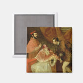 paus Paul III en zijn Nephews, 1545 Magneet (Voorkant / Achterkant)