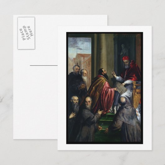 Paus Paul IV Overhandiging Statuut Briefkaart (Voorkant / Achterkant)