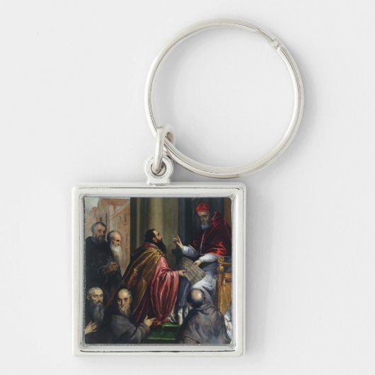 Paus Paul IV Overhandiging Statuut Sleutelhanger (Voorkant)