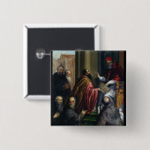 Paus Paul IV Overhandiging Statuut Vierkante Button 5,1 Cm (Voorkant /achterkant)