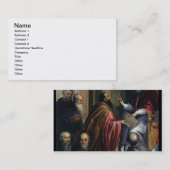 Paus Paul IV Overhandiging Statuut Visitekaartje (Voorkant / Achterkant)