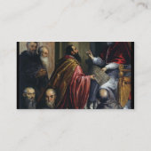 Paus Paul IV Overhandiging Statuut Visitekaartje (Achterkant)