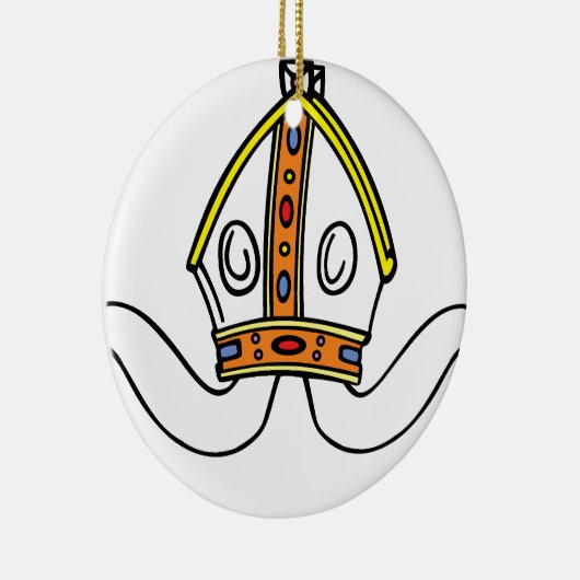 paus pet keramisch ornament (Rechts)