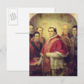 Paus Pius IX 1847 Briefkaart (Voorkant / Achterkant)