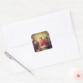Paus Pius IX 1847 Vierkante Sticker (Envelop)