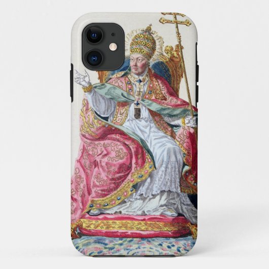 Paus Pius VI (1717-99) uit de Receuil des Estampes Case-Mate iPhone Case (Achterkant)