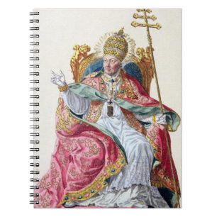 Paus Pius VI (1717-99) uit de Receuil des Estampes Notitieboek