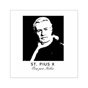 Paus Pius X Katholiek Religieus Rubberstempel