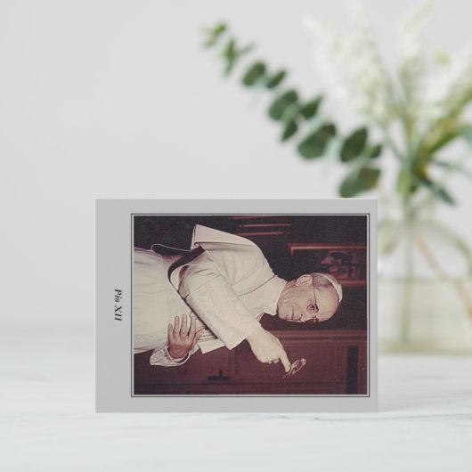 Paus Pius XII Post Kaart (Staand voorkant)