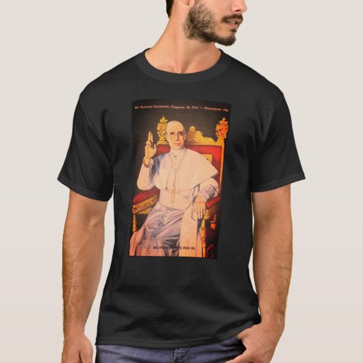 Paus Pius XII, Soeverein Vaticaanstad T-shirt (Voorkant)